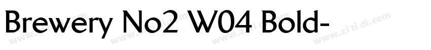 Brewery No2 W04 Bold字体转换